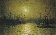 Atkinson Grimshaw Thames oil painting on canvas